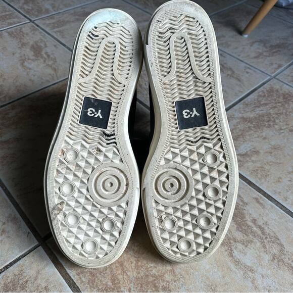 Adidas Y-3 Yohji Yamamoto Ajatu Court‎ High Size 12 1/2 Black Cream White - Picture 6 of 13
